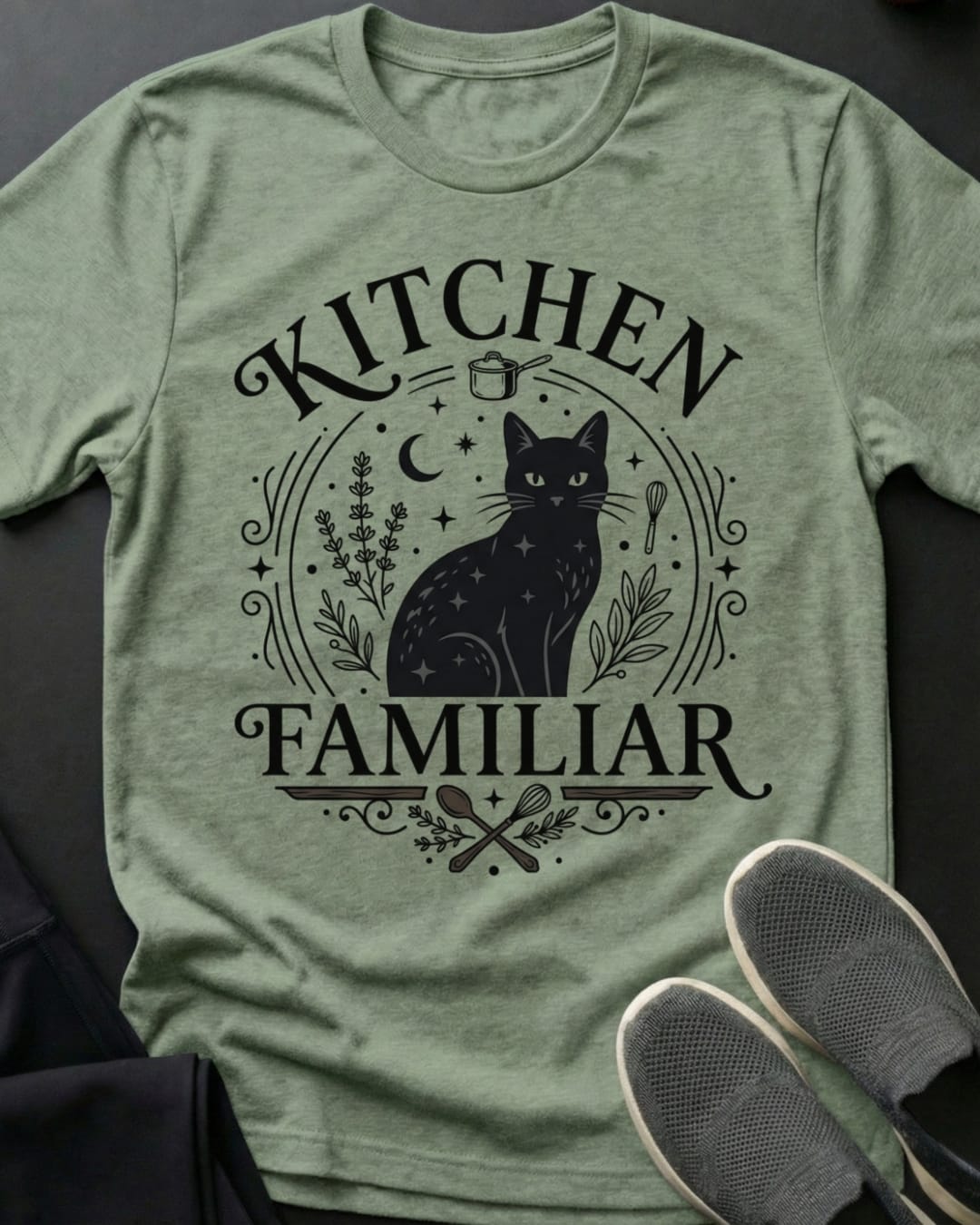 Kitchen Familiar Tee Gift For Cat Lover