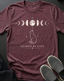 Guided By Cats Tee Gift For Cat Lover