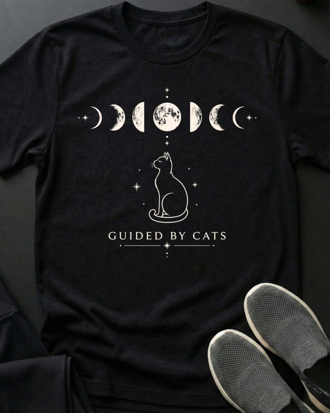 Guided By Cats Tee Gift For Cat Lover