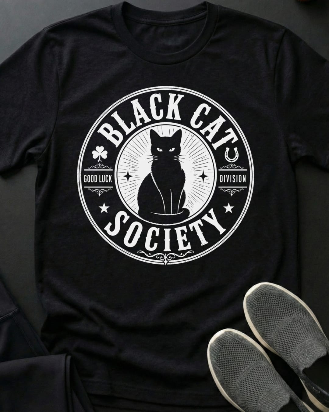 Good Luck Division Tee Gift For Cat Lover