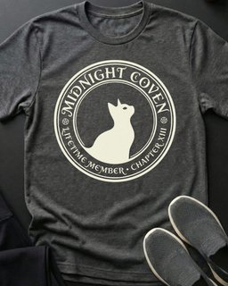 Midnight Coven Tee Gift For Cat Lover