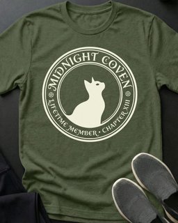 Midnight Coven Tee Gift For Cat Lover