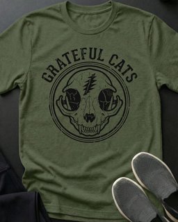 Grateful Cat Tee Gift For Cat Lover
