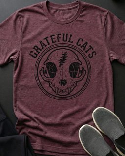 Grateful Cat Tee Gift For Cat Lover