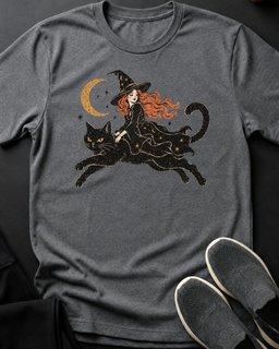 Little Witch Tee Gift For Cat Lover
