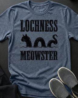 Lochness Meowster Tee Gift For Cat Lover