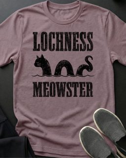 Lochness Meowster Tee Gift For Cat Lover