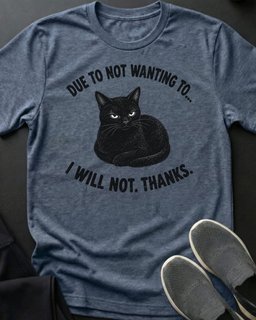 I Will Not Tee Gift For Cat Lover