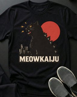 Kaiju Tee Gift For Cat Lover