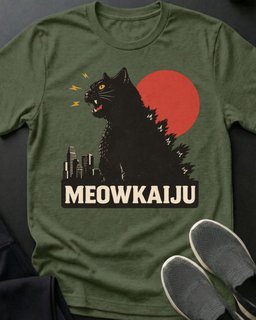 Kaiju Tee Gift For Cat Lover