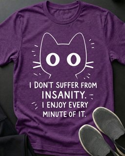 Insanity Tee Gift For Cat Lover