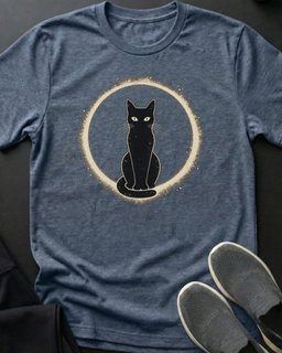 Halo Cat Tee Gift For Cat Lover