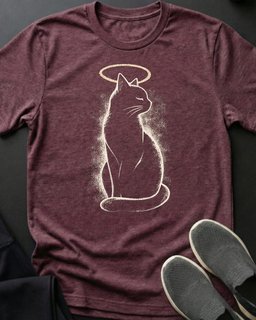 Kitty Halo Tee Gift For Cat Lover