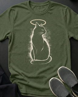 Kitty Halo Tee Gift For Cat Lover