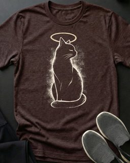 Kitty Halo Tee Gift For Cat Lover