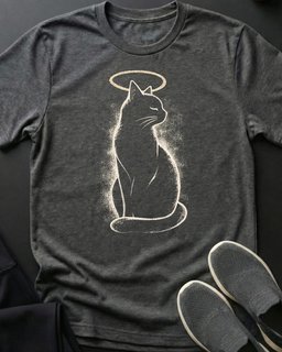Kitty Halo Tee Gift For Cat Lover