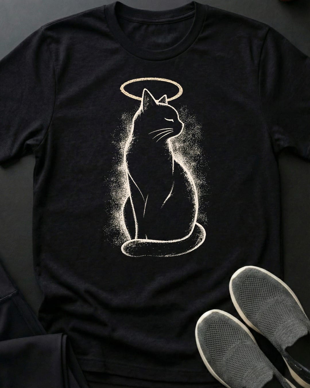 Kitty Halo Tee Gift For Cat Lover