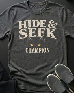 Hide And Seek Champ Tee Gift For Cat Lover