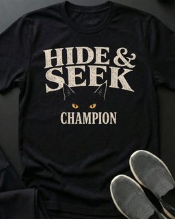 Hide And Seek Champ Tee Gift For Cat Lover