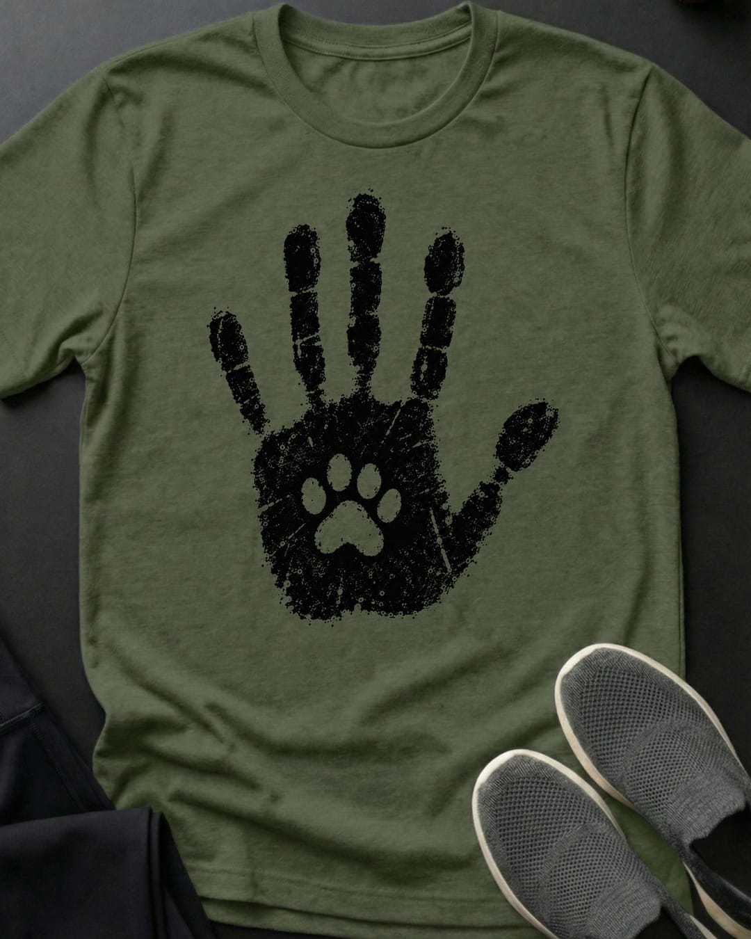 Handprints Tee Gift For Cat Lover