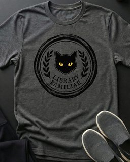 Library Familiar Tee Gift For Cat Lover