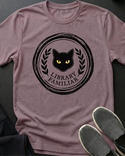 Library Familiar Tee Gift For Cat Lover