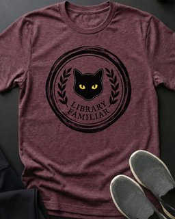 Library Familiar Tee Gift For Cat Lover