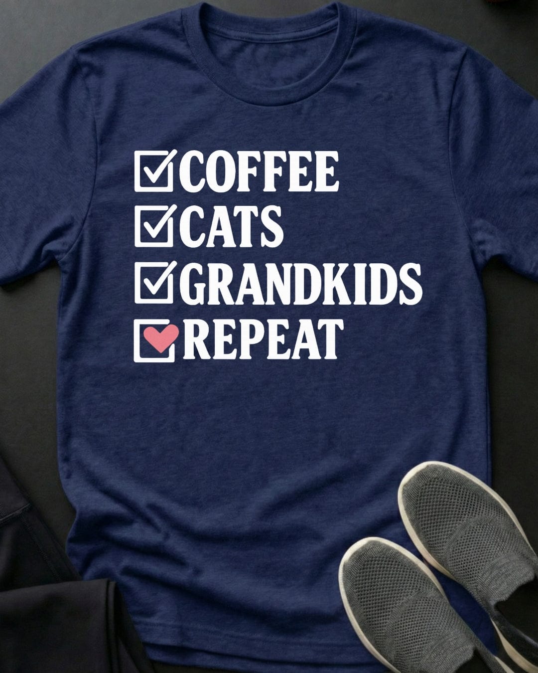 Grandkids Repeat Tee Gift For Cat Lover