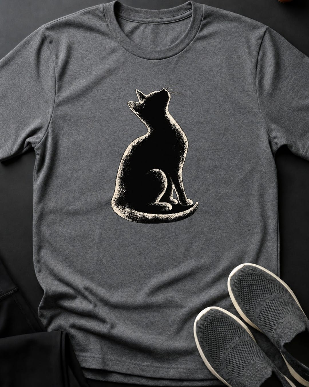 Looking Up Tee Gift For Cat Lover