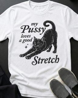 Good Stretch Tee Gift For Cat Lover