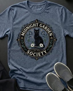 Midnight Garden Tee Gift For Cat Lover