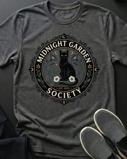 Midnight Garden Tee Gift For Cat Lover