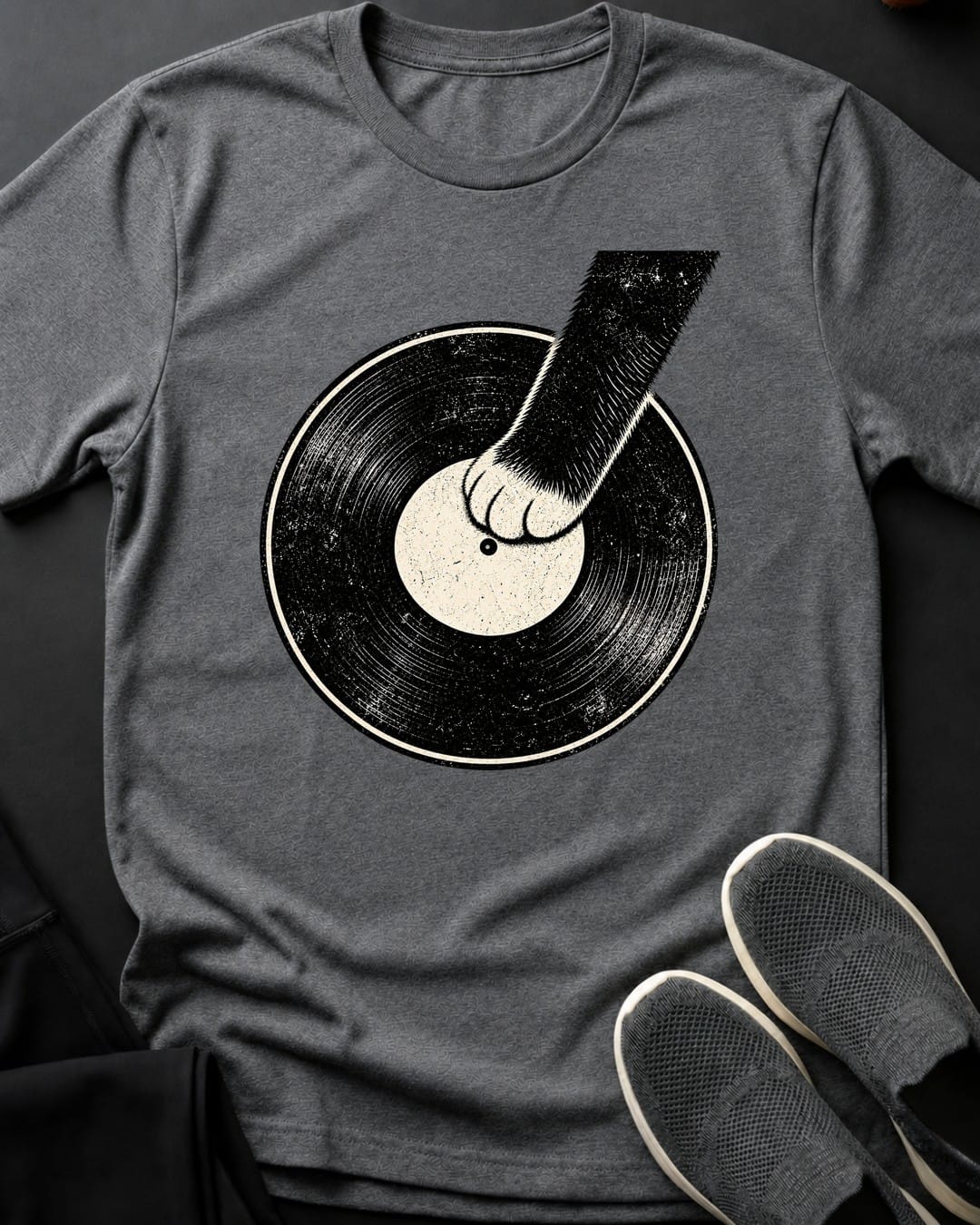 Record Paw Tee Gift For Cat Lover