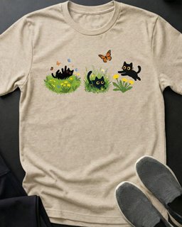 Spring Zoomies Tee Gift For Cat Lover
