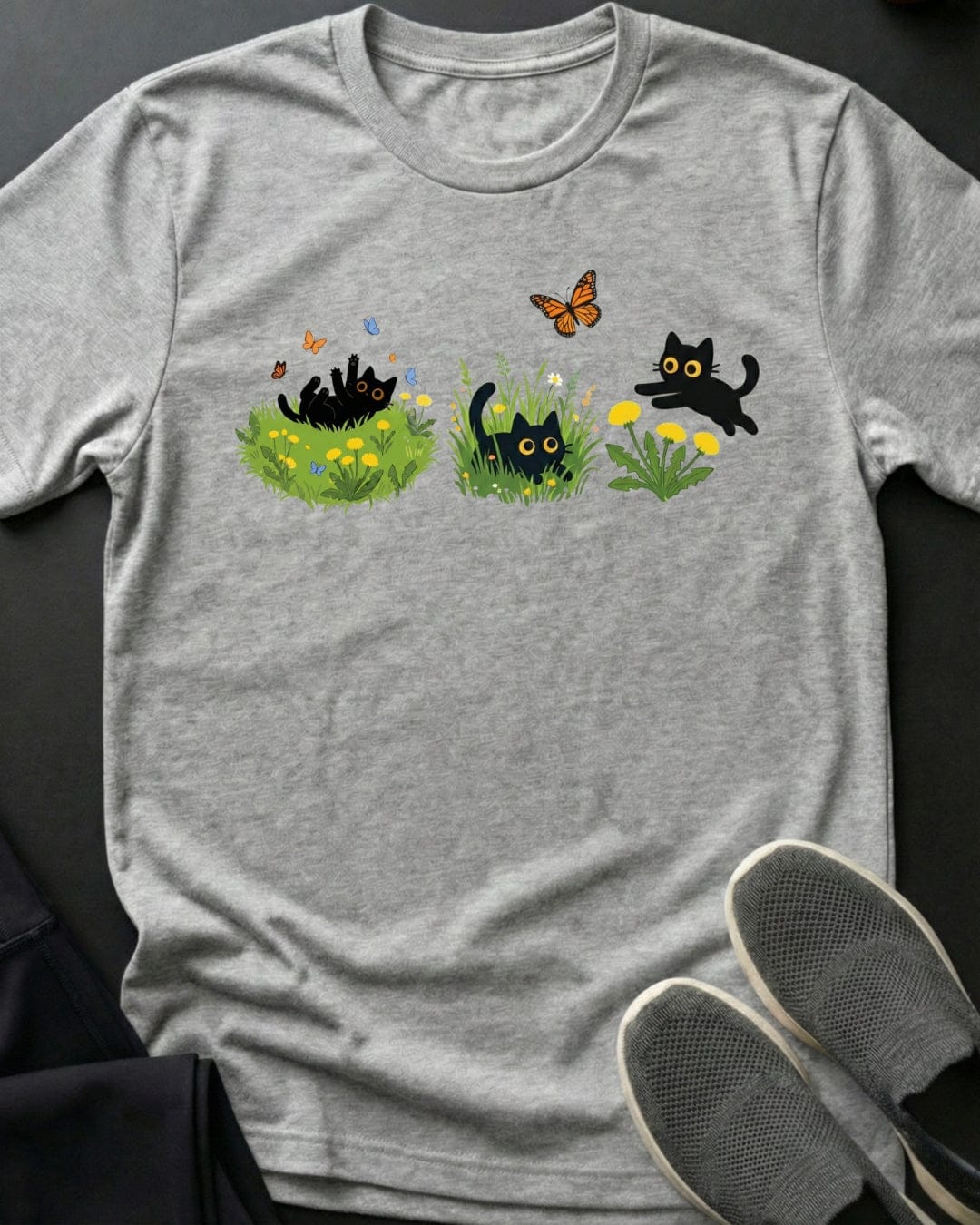 Spring Zoomies Tee Gift For Cat Lover
