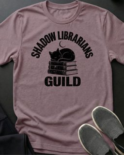 Shadow Librarians Tee Gift For Cat Lover