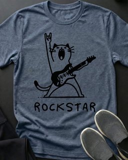 Rockstar Tee Gift For Cat Lover