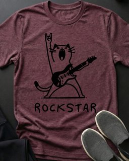 Rockstar Tee Gift For Cat Lover