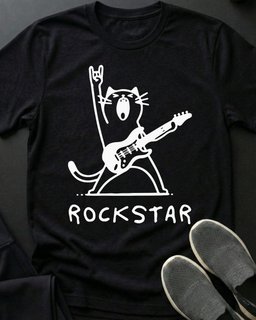 Rockstar Tee Gift For Cat Lover