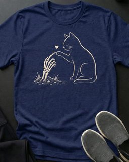Skele Boop Tee Gift For Cat Lover