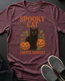 Spooky Cat Tee Gift For Cat Lover