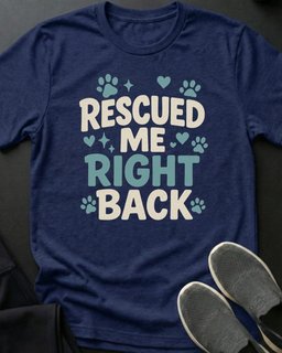 Rescued Me Tee Gift For Cat Lover