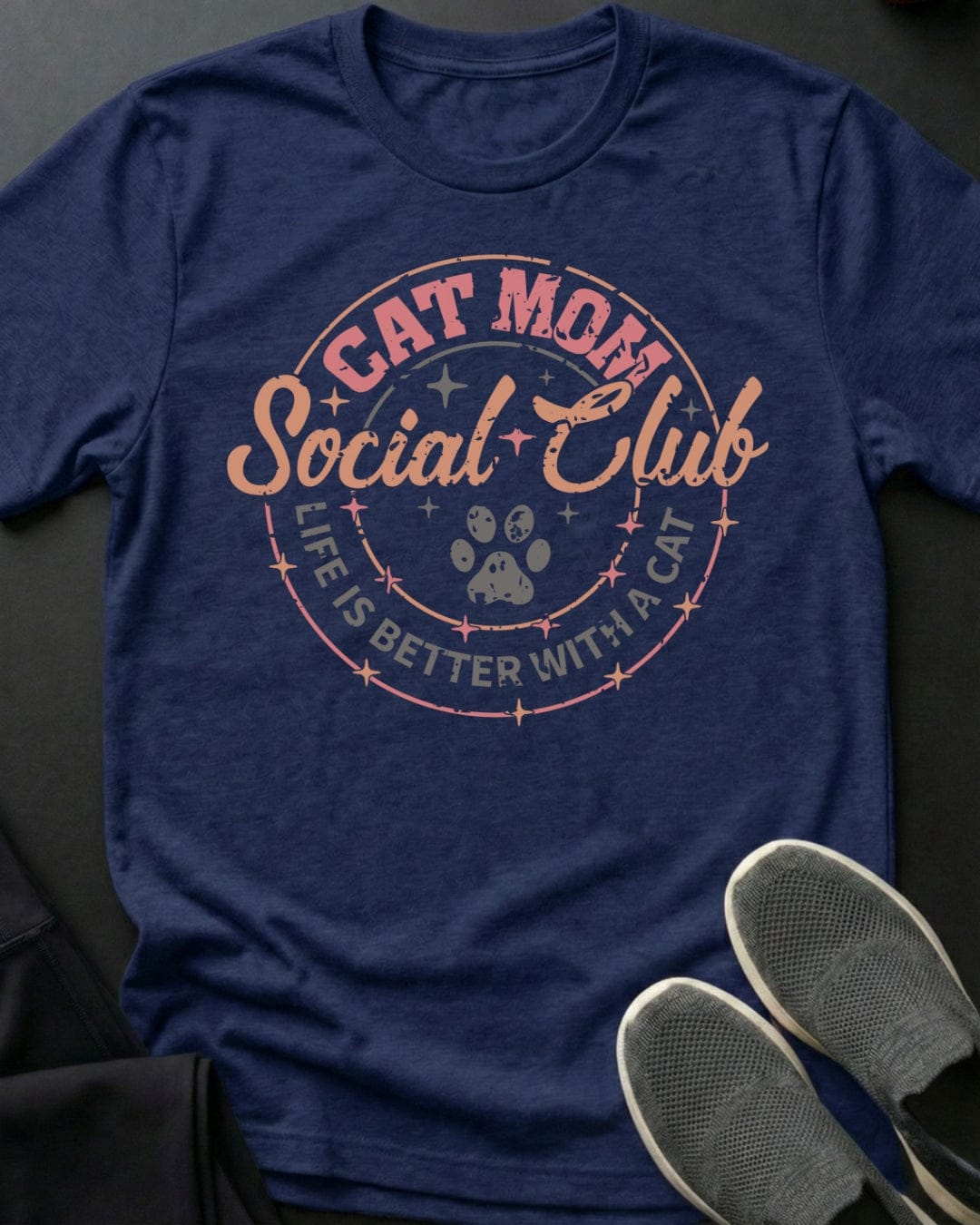 Social Club Tee Gift For Cat Lover