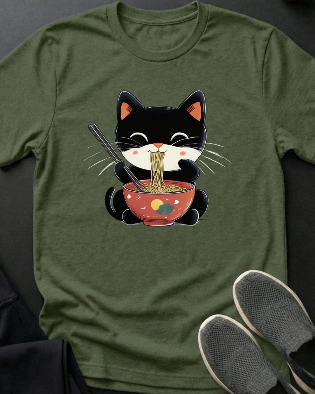 Ramen Kitty Tee Gift For Cat Lover
