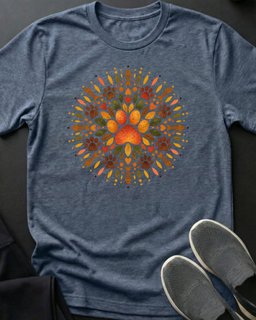 Paw Mandala Tee Gift For Cat Lover