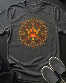 Paw Mandala Tee Gift For Cat Lover