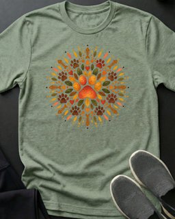 Paw Mandala Tee Gift For Cat Lover