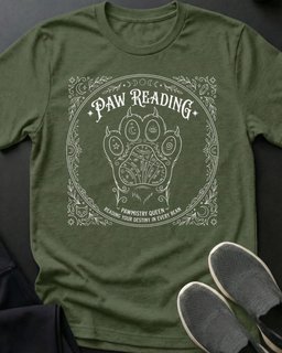 Paw Reading Tee Gift For Cat Lover