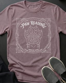 Paw Reading Tee Gift For Cat Lover