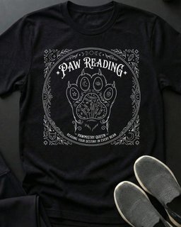 Paw Reading Tee Gift For Cat Lover